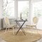 Merrick Lane Toulon Set of Two Stacking Thonet Bistro Style Chair, PE Cane Rattan Seat, and Metal Frame for Indoor/Outdoor Use